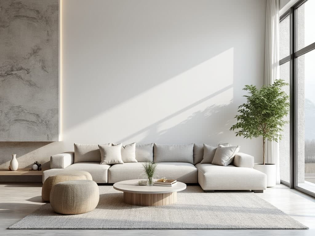 Rooms with plenty of open space, focusing on the beauty of the empty areas