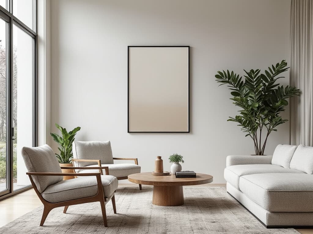 Highlight luxury minimalist furniture and decor that stands out for its quality