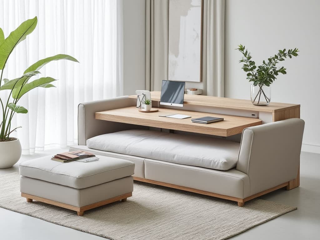 Rooms where furniture doubles up on utility